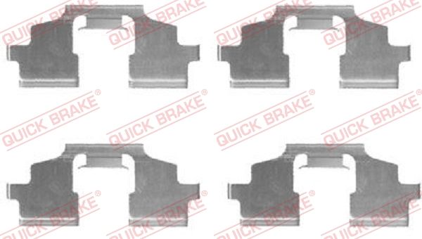 QUICK BRAKE 109-1675 Accessory Kit, disc brake pad