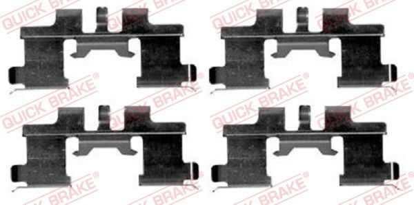 QUICK BRAKE 109-1677 Accessory Kit, disc brake pad