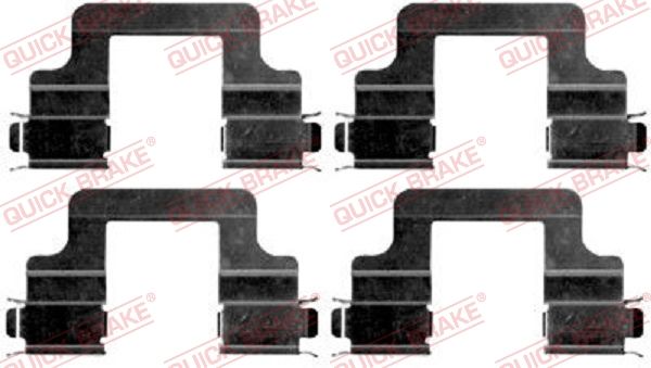 QUICK BRAKE 109-1679 Accessory Kit, disc brake pad
