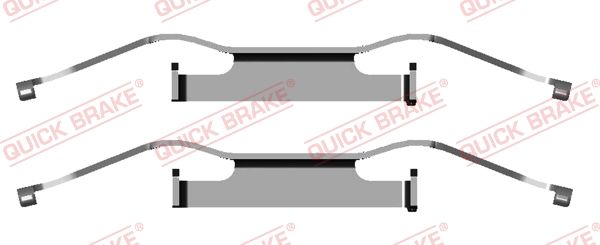 QUICK BRAKE 109-1680 Accessory Kit, disc brake pad