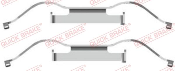 QUICK BRAKE 109-1681 Accessory Kit, disc brake pad