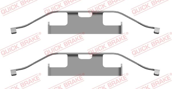 QUICK BRAKE 109-1682 Accessory Kit, disc brake pad