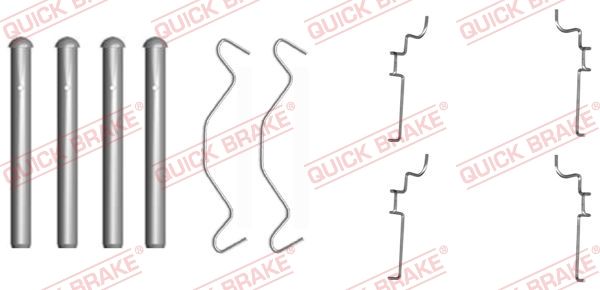 QUICK BRAKE 109-1683 Accessory Kit, disc brake pad