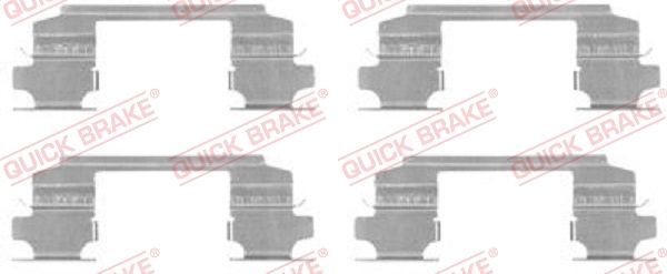 QUICK BRAKE 109-1686 Accessory Kit, disc brake pad