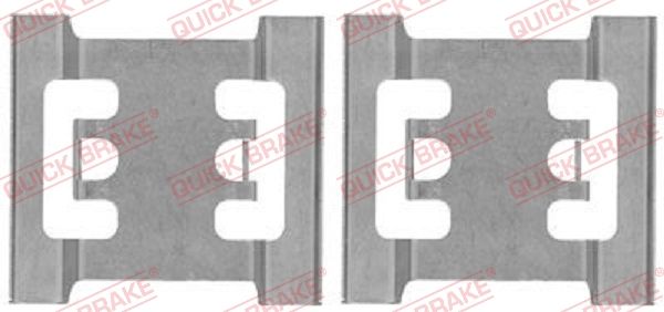 QUICK BRAKE 109-1688 Accessory Kit, disc brake pad