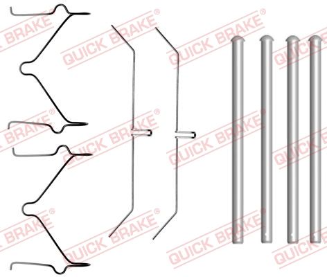 QUICK BRAKE 109-1701 Accessory Kit, disc brake pad