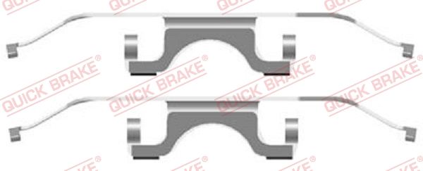 QUICK BRAKE 109-1702 Accessory Kit, disc brake pad