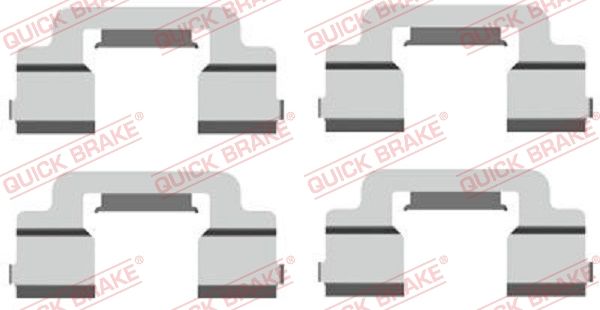 QUICK BRAKE 109-1703 Accessory Kit, disc brake pad
