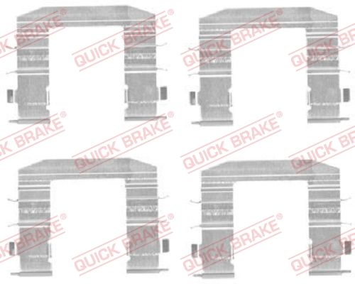 QUICK BRAKE 109-1708 Accessory Kit, disc brake pad