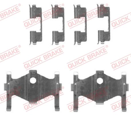 QUICK BRAKE 109-1710 Accessory Kit, disc brake pad