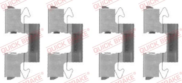 QUICK BRAKE 109-1714 Accessory Kit, disc brake pad