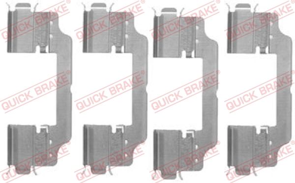 QUICK BRAKE 109-1716 Accessory Kit, disc brake pad