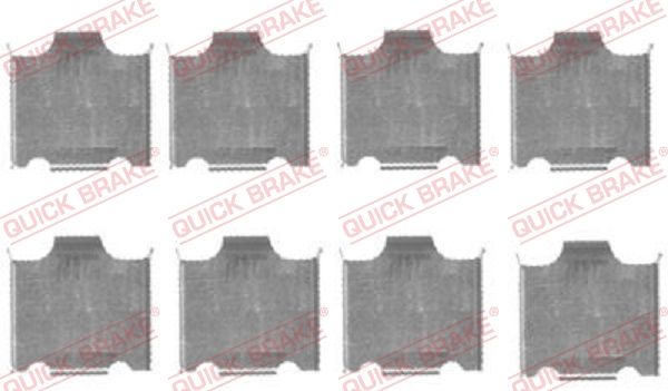 QUICK BRAKE 109-1718 Accessory Kit, disc brake pad