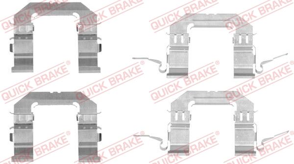 QUICK BRAKE 109-1722 Accessory Kit, disc brake pad
