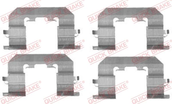 QUICK BRAKE 109-1723 Accessory Kit, disc brake pad