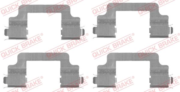 QUICK BRAKE 109-1727 Accessory Kit, disc brake pad