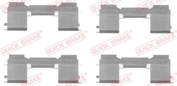 QUICK BRAKE 109-1729 Accessory Kit, disc brake pad