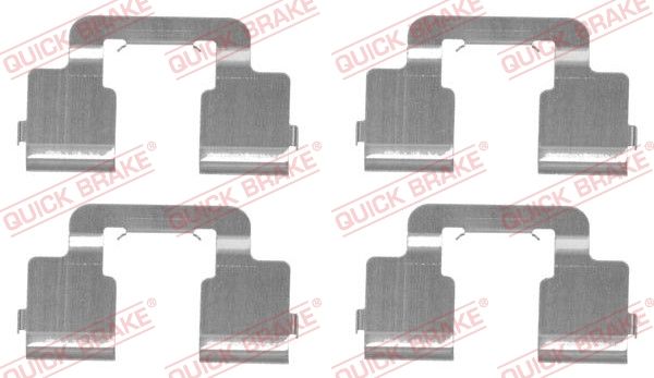 QUICK BRAKE 109-1733 Accessory Kit, disc brake pad