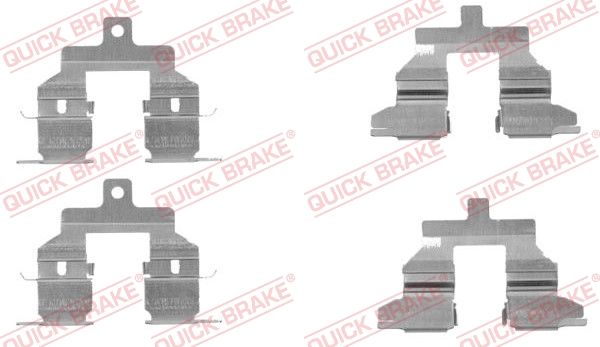 QUICK BRAKE 109-1737 Accessory Kit, disc brake pad
