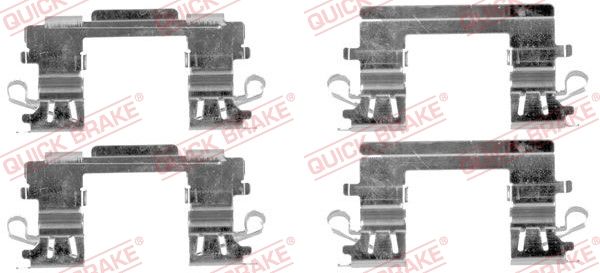 QUICK BRAKE 109-1757 Accessory Kit, disc brake pad