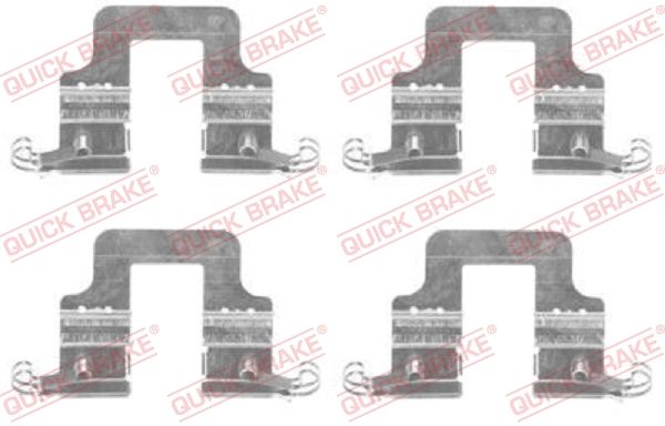 QUICK BRAKE 109-1766 Accessory Kit, disc brake pad