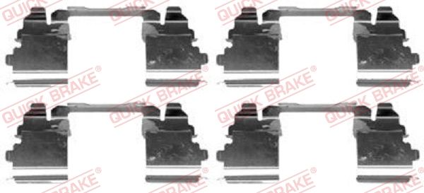 QUICK BRAKE 109-1768 Accessory Kit, disc brake pad