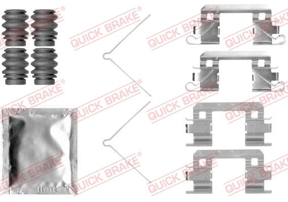 QUICK BRAKE 109-1811 Accessory Kit, disc brake pad