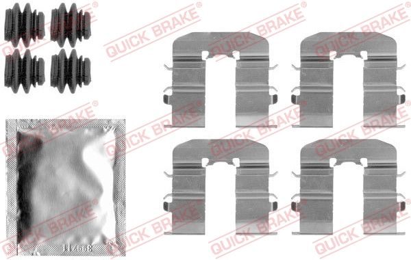 QUICK BRAKE 109-1814 Accessory Kit, disc brake pad
