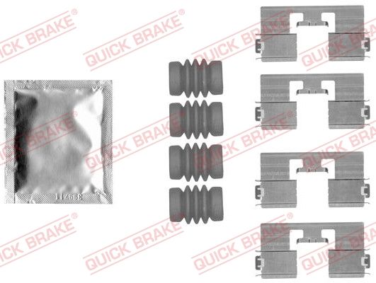 QUICK BRAKE 109-1818 Accessory Kit, disc brake pad