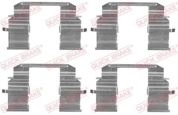 QUICK BRAKE 109-1833 Accessory Kit, disc brake pad
