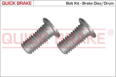 Screw Set, brake disc QUICK BRAKE 11672K