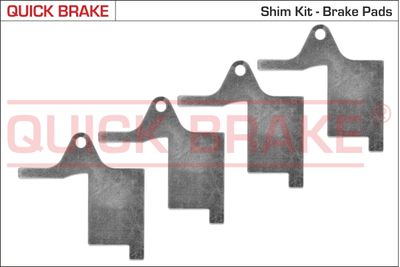 Anti-Squeal Foil, brake pad (back plate) QUICK BRAKE 2896K