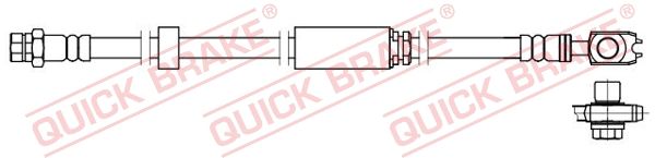 QUICK BRAKE 58.871X Brake Hose