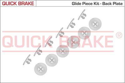 Accessory Kit, brake shoes QUICK BRAKE 6858K