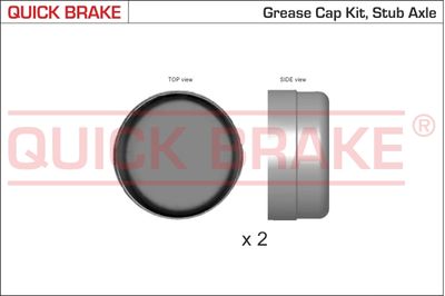 Cap, wheel bearing QUICK BRAKE 9823K