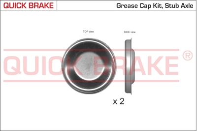 Cap, wheel bearing QUICK BRAKE 9826K