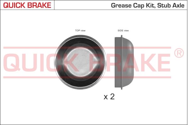 QUICK BRAKE 9827K Cap, wheel bearing