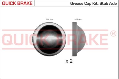 Cap, wheel bearing QUICK BRAKE 9829K