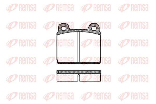 REMSA 0002.20 Brake Pad Set, disc brake