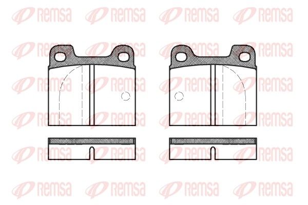 REMSA 0003.00 Brake Pad Set, disc brake
