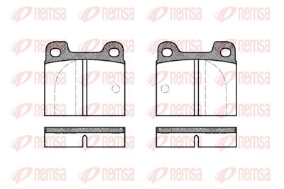 Brake Pad Set, disc brake REMSA 0003.00