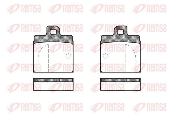 REMSA 0004.00 Brake Pad Set, disc brake