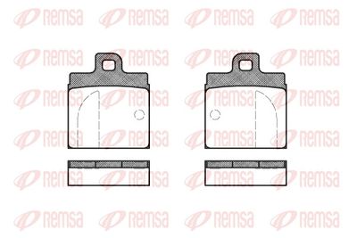 Brake Pad Set, disc brake REMSA 0004.00