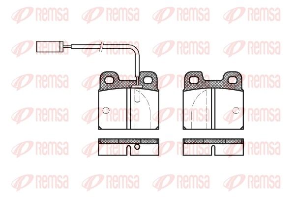 REMSA 0005.11 Brake Pad Set, disc brake