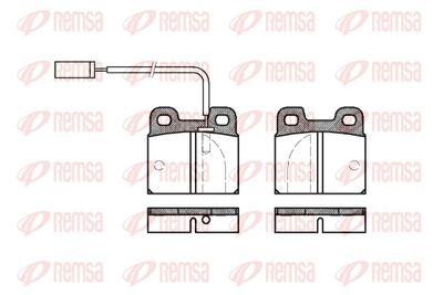 Brake Pad Set, disc brake REMSA 0005.11