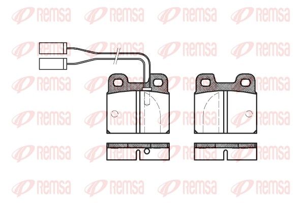 REMSA 0005.01 Brake Pad Set, disc brake