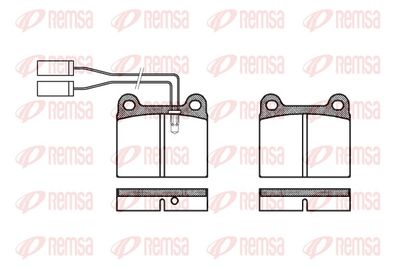 Brake Pad Set, disc brake REMSA 0006.01