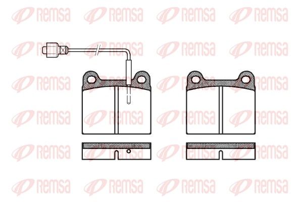 REMSA 0006.02 Brake Pad Set, disc brake