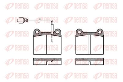 Brake Pad Set, disc brake REMSA 0006.02
