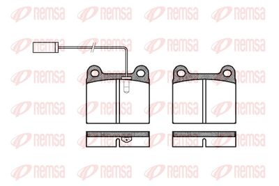 Brake Pad Set, disc brake REMSA 0006.91
